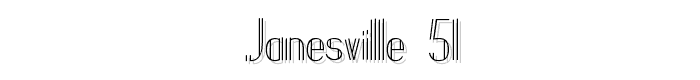 Janesville 51 font